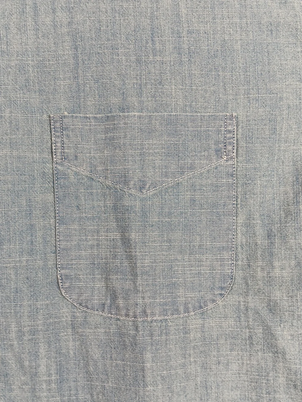 J Crew Shirt Mens XL Blue Chambray Long Sleeve Button Down Preppy Workwear